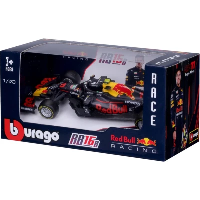 Afbeelding van Bburago Red Bull RB16B #11 Sergio Perez seizoen 2021 Formule 1 race auto modelauto schaal 1:43