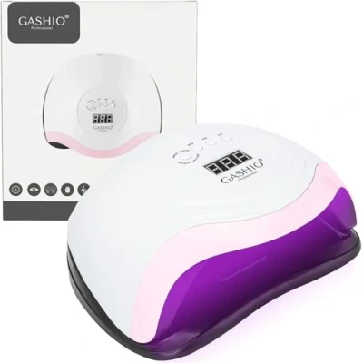 Afbeelding van GASHIO® Dual UV/LED lamp professionele nagellamp nageldroger voor gel nagellak met 10/30/60/99s timer sensor LCD display uitneembare sokkel 168W