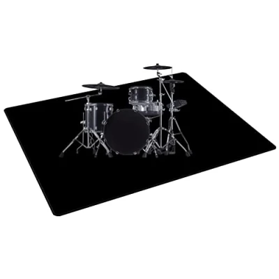 Afbeelding van ZXHH Drum Tapijt Mat Geluiddichte Tapijten Antislip Deken Voor Elektronische Kit Bass Snare En Andere Muziekinstrument Rechthoek Dikker Met Klittenband (80CM 200CM)