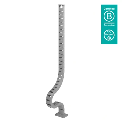 Afbeelding van Dataflex Addit kabelgeleider zit sta 130 cm ? bureau 472 Grijs