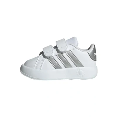 Afbeelding van adidas Sportswear Grand Court Sneakers laag cloud white matte silver voor kinderen, Maat: 25.5,