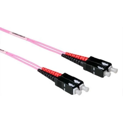 Afbeelding van Glasvezelkabel OM4 SC/SC 2 meter (Duplex, 50/125μm, UPC)