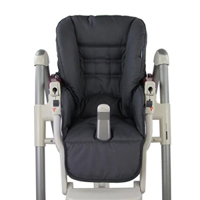 Afbeelding van Bambiniwelt Zitkussen, vervangende hoes voor Peg Perego Prima Pappa Diner *Donkergrijs*