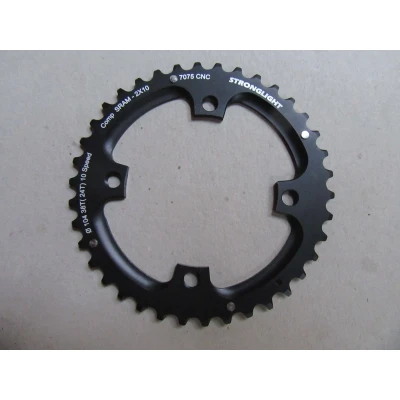 Afbeelding van Stronglight kettingblad Sram X0 (steek 104mm) 38T 2x10v zwart