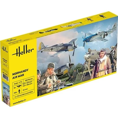 Afbeelding van 1:72 Heller 50329 Normandy Air War 2 Planes and Figures Plastic Modelbouwpakket