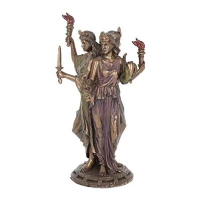 Afbeelding van Nemesis Now Hecate Godin van Magisch Beeldje, Brons, 21cm
