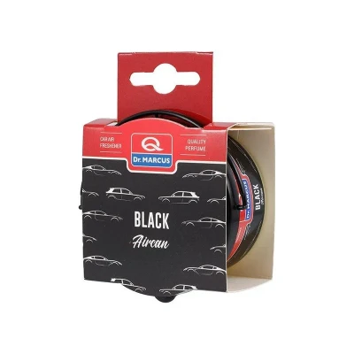 Afbeelding van Dr. Marcus Aircan Black luchtverfrisser met neutrafresh technologie Autogeurtje voor in de auto, thuis of kantoor Tot 60 dagen geurverspreiding 40 gram