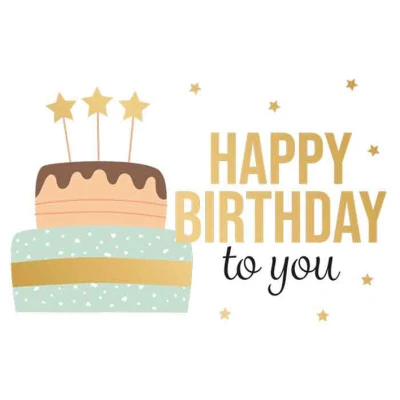 Afbeelding van Wenskaart Daisy Happy Birthday To You met Envelop