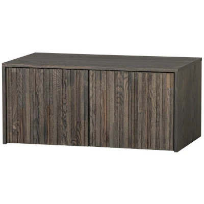Afbeelding van WOOOD New Gravure Kistbank Essen Espresso 40x88x50