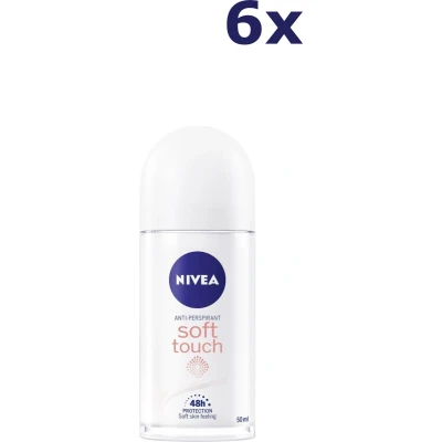 Afbeelding van 6er Pack NIVEA Women &quot;Soft Touch&quot; Deo Roll on 50ml