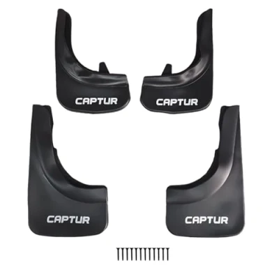 Afbeelding van Apline Spatborden Compatible met Renault Captur (J87) 2013 2024 Voertuig Voor Achter Set 4 Stukken Zwart