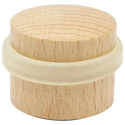 Afbeelding van WAGNER Vloer deurstopper HOUT diameter Ø 32 x 40 mm, massief beuken, zelfklevend, verwijderbaar zonder resten achter te laten 15509611