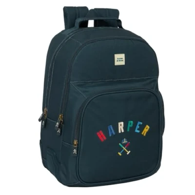 Afbeelding van Schoolrugzak Harper &amp; Neyer Marineblauw 32 x 42 15 cm