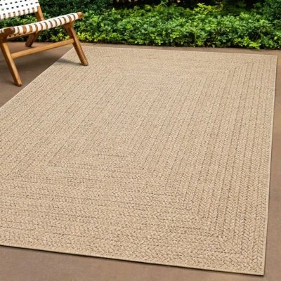 Afbeelding van Vloerkleed ZIZUR binnen en buiten 80x200 cm jute look