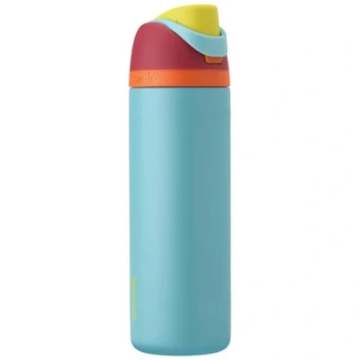 Afbeelding van Owala FreeSip Geïsoleerde roestvrijstalen waterfles met rietje voor sport en reizen, lekvrij, BPA vrij, 700 ml, zomerse zoetheid