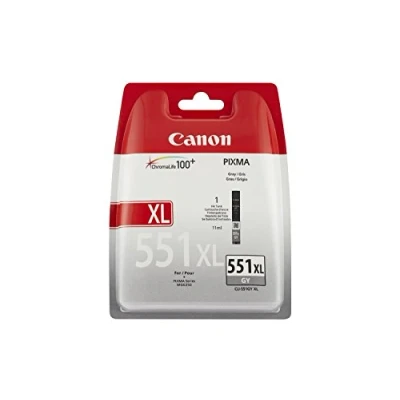Afbeelding van Canon CLI 551 XL GY Printer Inkt Grey hoge reikwijdte 11 ml voor PIXMA inkjetprinter ORIGINAL