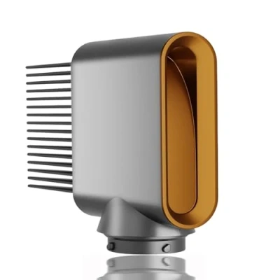 Afbeelding van Brede tand kam opzetstuk voor Dyson Airwrap Styler HS01 HS05, pre styling droger borstel krullend coily haar, haarstyler accessoires, goud
