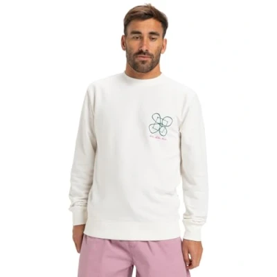 Afbeelding van Quiksilver Graphic MIT Rundhalsausschnitt Sweater, Heren, Maat: Small, Black