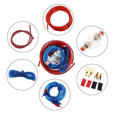 Afbeelding van ePathChina 10 gauge versterker installatiekit, auto audio draad bedrading subwoofer installatie kit, luidsprekerkabels netsnoer met zekeringhouder