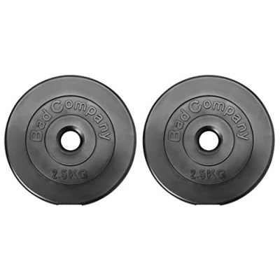 Afbeelding van Bad Company Halterschijven 30/31 mm, kunststof, 2 x 0,5 kg, gewicht per paar, gewichten voor lange halter en korte