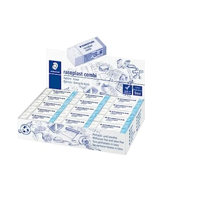 Afbeelding van Staedtler rasoplast Combi (42mm x 18mm 12mm) Gom 526BT30: omdoos van 30 stuks