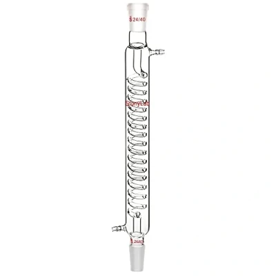 Afbeelding van stonylab Borosilicaatglas Graham Condensator met 24/40 Gezamenlijke 300 mm Jaslengte Lab Glas