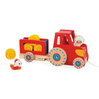Afbeelding van Janod trekfiguur tractor