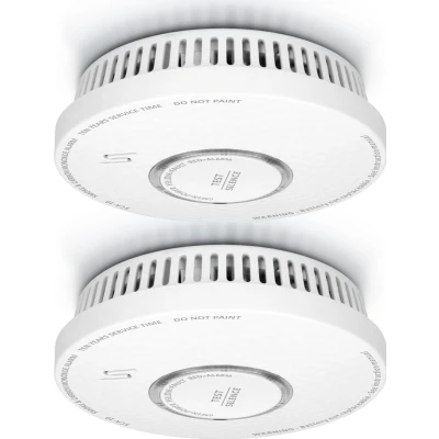 Afbeelding van Alecto SCA 10 2x Rookmelder en koolmonoxidemelder in één, 2 pack, wit White