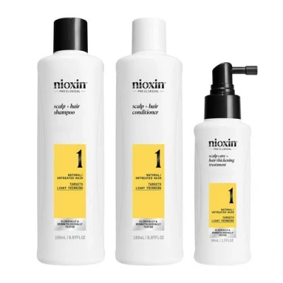 Afbeelding van Nioxin Sistema1 kit Trifasico Shampoo 150ml Conditioner Treatment 50ml assottigliamento lieve