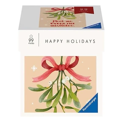 Afbeelding van Ravensburger Puzzle 17358 Happy Holidays Meet me under the mistletoe 99 Teile