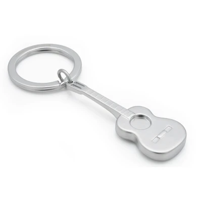 Afbeelding van Metalmorphose sleutelhanger gitaar mat chrome Sixstring