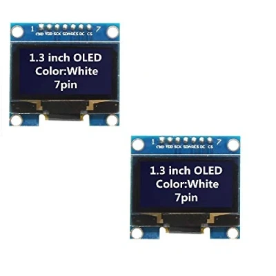 Afbeelding van Fasizi 2 Stks 1.3 &quot;SPI 128x64 SSH1106 OLED LCD scherm Module voor Arduino AVR PIC STM32 Wit lettertype