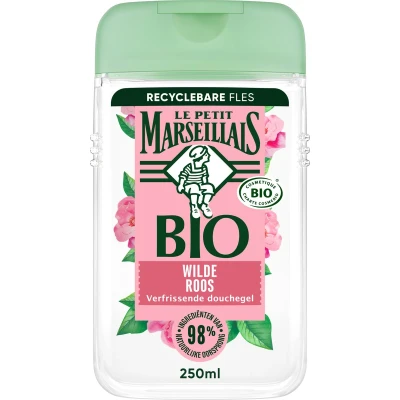 Afbeelding van Le Petit Marseillais Douchegel Wild BIO Roos 250 ml
