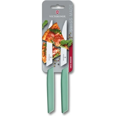 Afbeelding van Victorinox Swiss Modern steakmessenset 2 delig mint groen