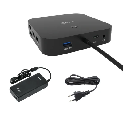 Afbeelding van i Tec USB C HDMI DP Docking Station PD 100W + Universal Charger 112W C31HDMIDPDOCKPD100