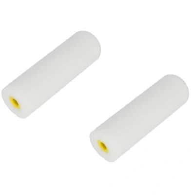 Afbeelding van Lakroller schuim afgerond wit 10cm 2 stuks