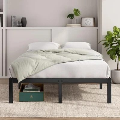 Afbeelding van Zinus Elias Metalen platform bedframe, 36 cm hoog, compatibel met het hoofdeinde, stalen steun, eenvoudige montage