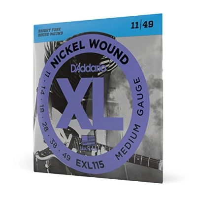Afbeelding van D&#039;Addario Fretted EXL115 Nikkel Winding Electrische gitaar snaren,Medium/Blues Jazz Rock, 11 49
