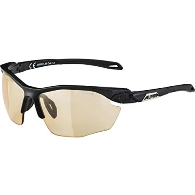 Afbeelding van ALPINA Twist Five HR V Zelfkleurende, onbreekbare en condensvrije sport fietsbril met 100% uv bescherming voor volwassenen, mat zwart, eenheidsmaat