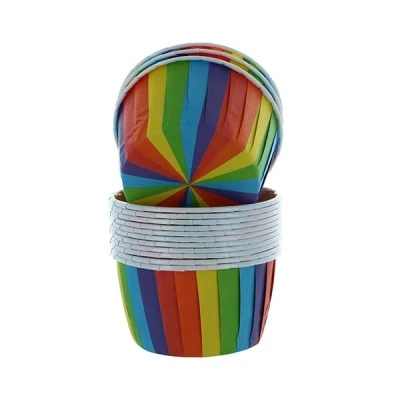 Afbeelding van Culpitt Cupcake Cups Regenboog 60mm 24st.