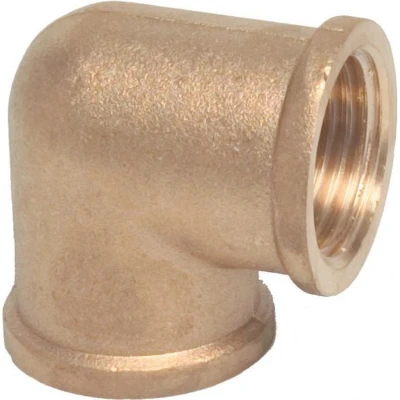Afbeelding van Mega Nr. 90 Knie messing 1/4 inch binnendraad