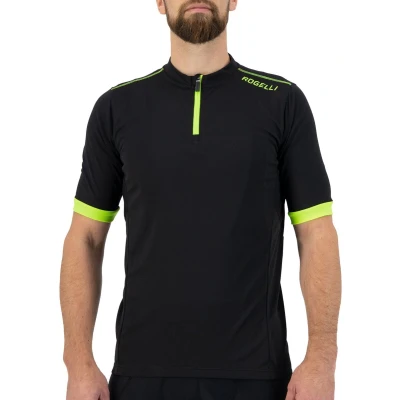 Afbeelding van Rogelli fietsshirt Core zwart/neon geel