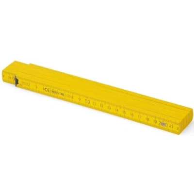 Afbeelding van Metrie™ BL52 1 x opvouwbare liniaal van hout, 2 m lang, schaalliniaal met duplexschaal