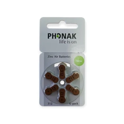 Afbeelding van Phonak P312 hoortoestel batterij