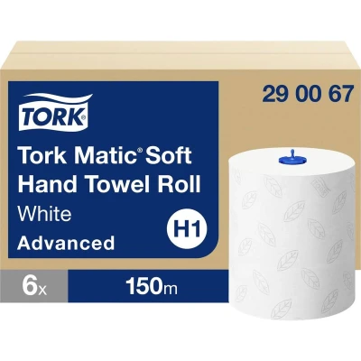 Afbeelding van Tork Matic Zachte Handdoekrol 2 laags Wit H1 Advanced