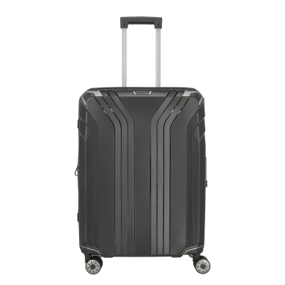 Afbeelding van Travelite Elvaa 4 Wiel Trolley M Expandable black Harde Koffer
