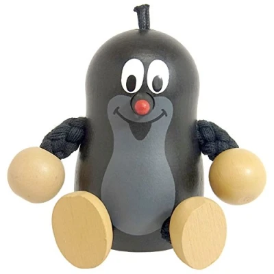Afbeelding van DETOA 12802 houten pop mol, zwart, normaal