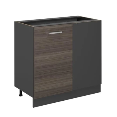Afbeelding van Vicco Hoekkast R Line, Edel grijs/Antraciet, 86 cm zonder werkblad
