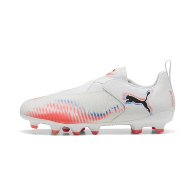 Afbeelding van FUTURE 8 MATCH FG/AG voetbalschoenen zonder veters, Zwart/Rood/Wit, Maat 34,5 PUMA