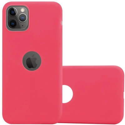 Afbeelding van Cadorabo Hoesje geschikt voor Apple iPhone 11 PRO MAX in CANDY ROOD Beschermhoes TPU silicone Case Cover
